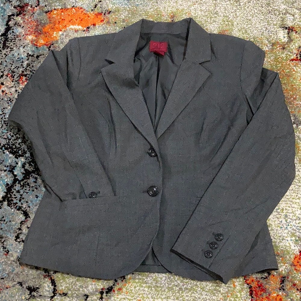 212 COLLECTION 2-Button Blazer Grey 12